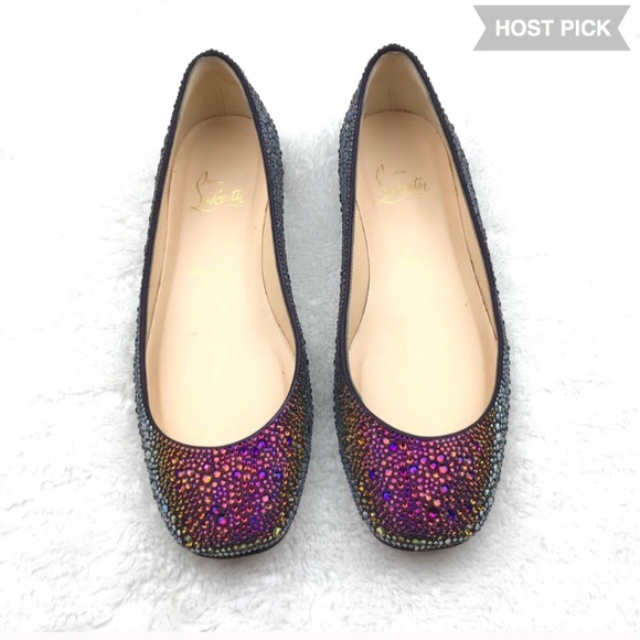 CHRISTIAN LOUBOUTIN | Gozul Strass Flat - Picture 2 of 9